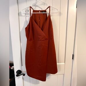 Satin asymmetric dress